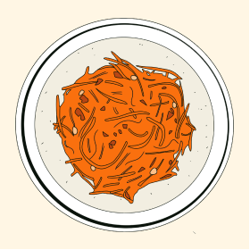 Salade de carottes rapées de Léo