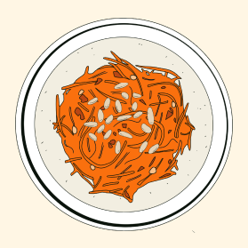 Salade de carottes rapées de Léo