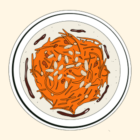 Salade de carottes rapées de Léo