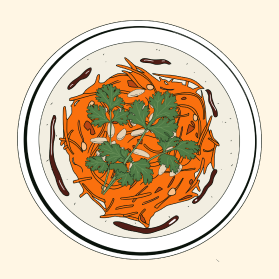 Salade de carottes rapées de Léo